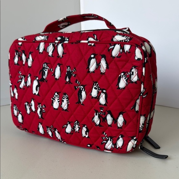 Vera Bradley Playful Penguin Red Cosmetic Case - Picture 3 of 16